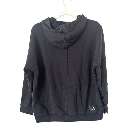 ADIDAS Leopard Print Black Hoodie Small - Picture 3 of 6